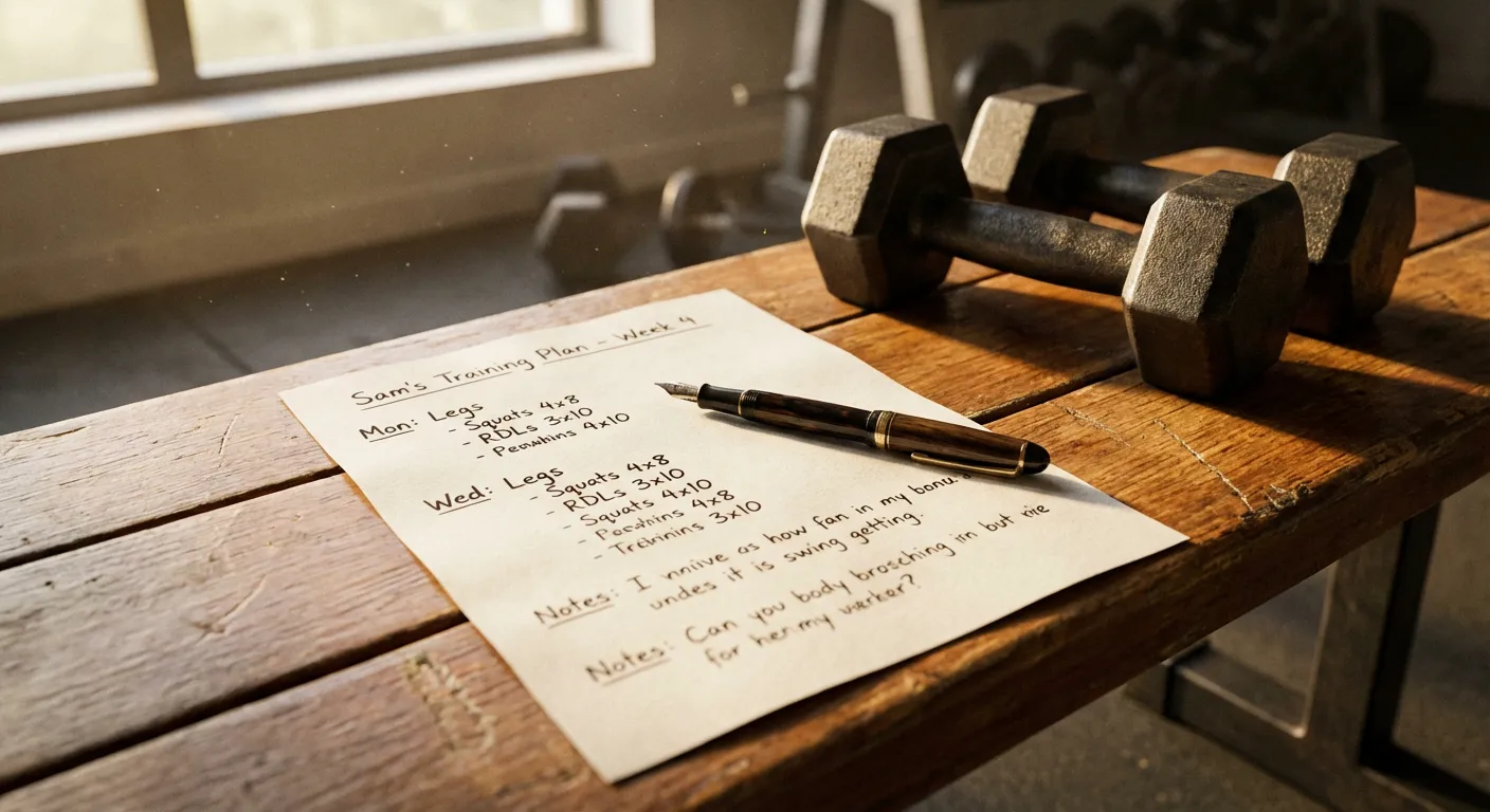 Personalised Training Plan